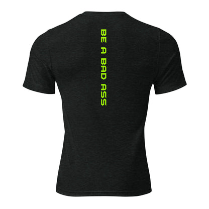 unisex tri-blend t-shirt charcoal black triblend back - basquaredfitness