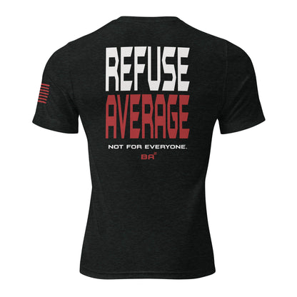 BA² Refuse Average Tee Charcoal Black Back