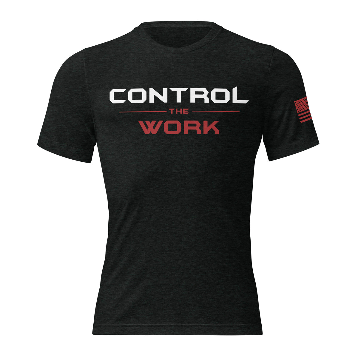 Control The Work Signature Tee Black Front