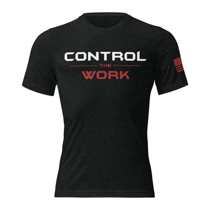 Control The Work Signature Tee Black Front