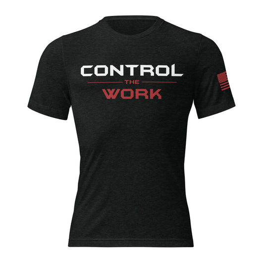 Control The Work Signature Tee Black Front