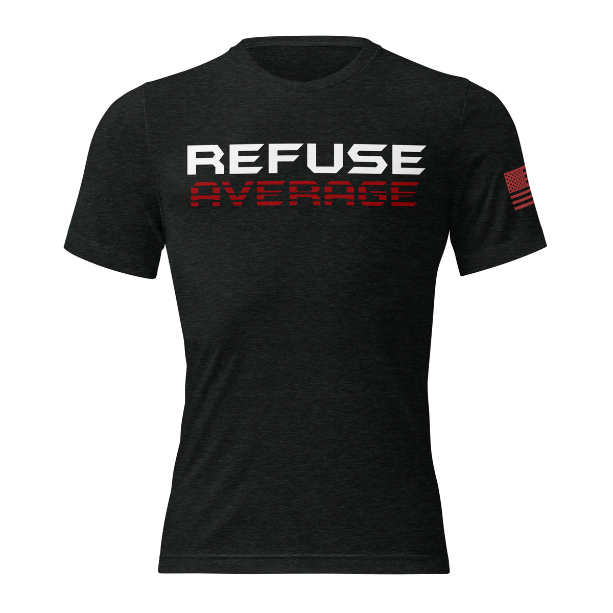 Refuse Average Signature Tee Black Front