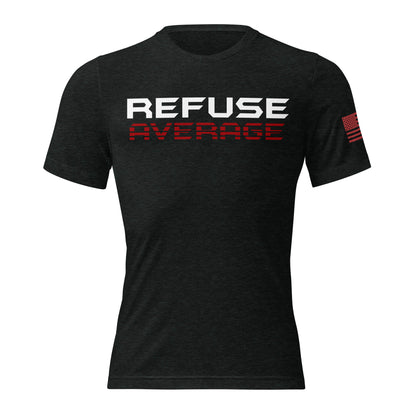 Refuse Average Signature Tee Black Front