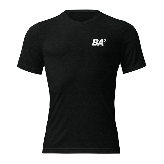 BA2 Unisex Tri-Blend Essential T-Shirt Black Front
