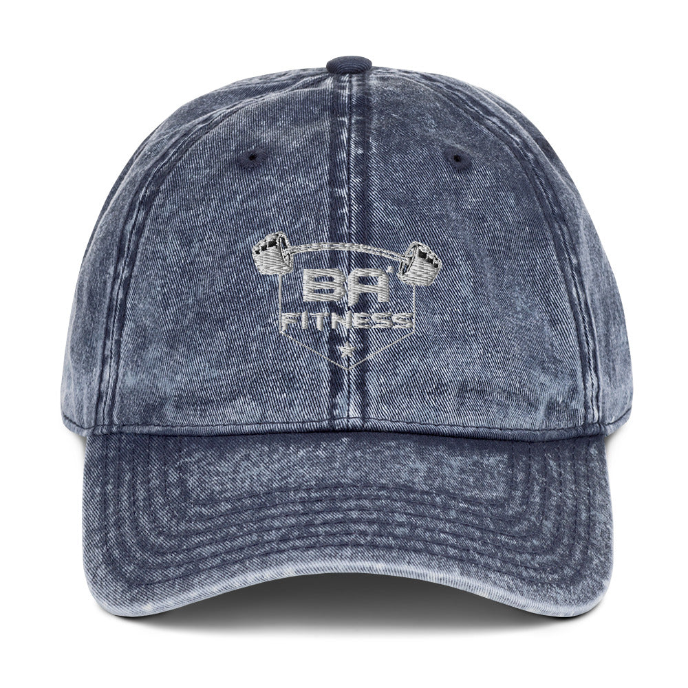 vintage cap navy front - basquaredfitness