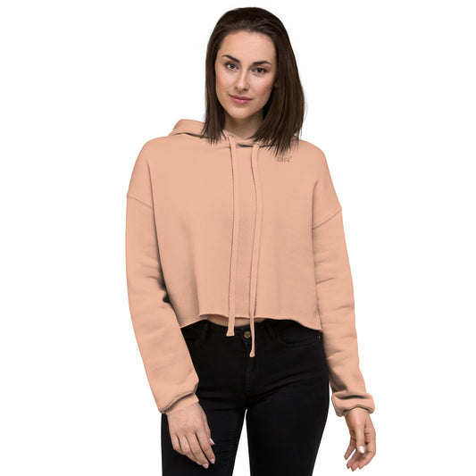 cropped hoodie peach front - basquaredfitness