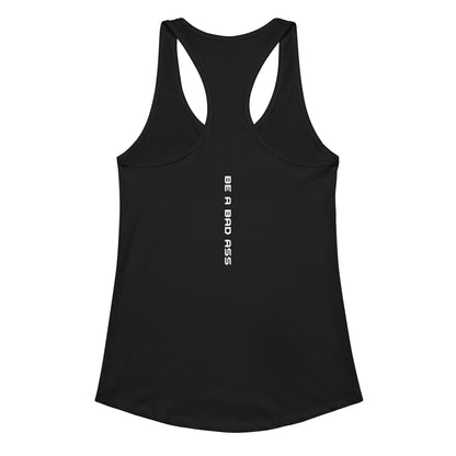 womens ideal racerback tank top black back - basquaredfitness