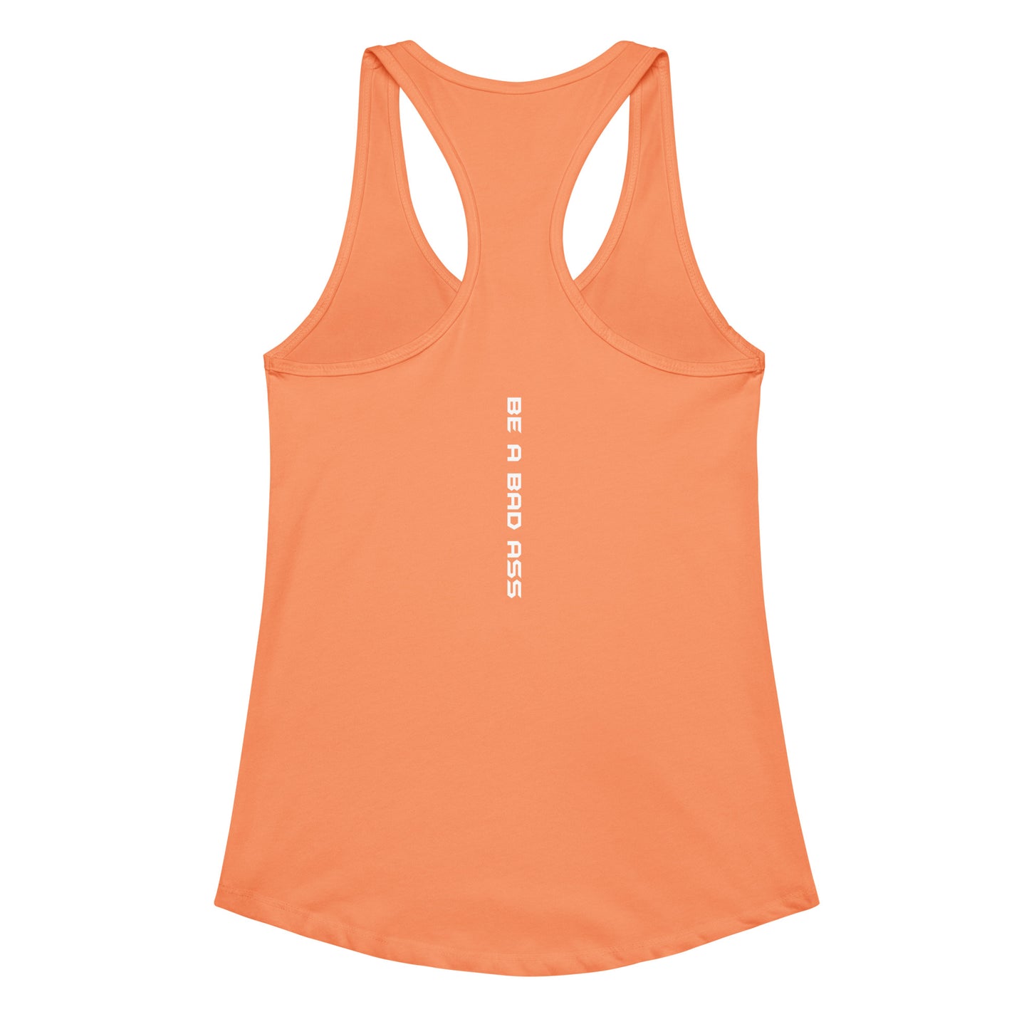 womens ideal racerback tank top light orange back - basquaredfitness