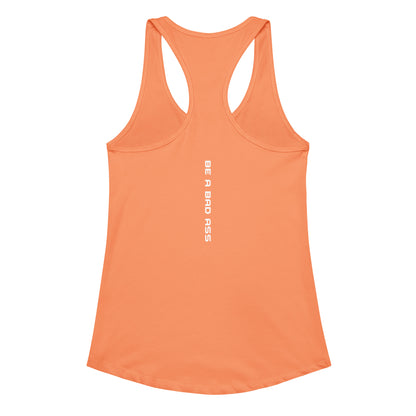 womens ideal racerback tank top light orange back - basquaredfitness