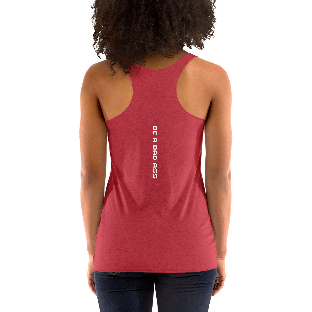 racerback tank top premium vintage red back - basquaredfitness