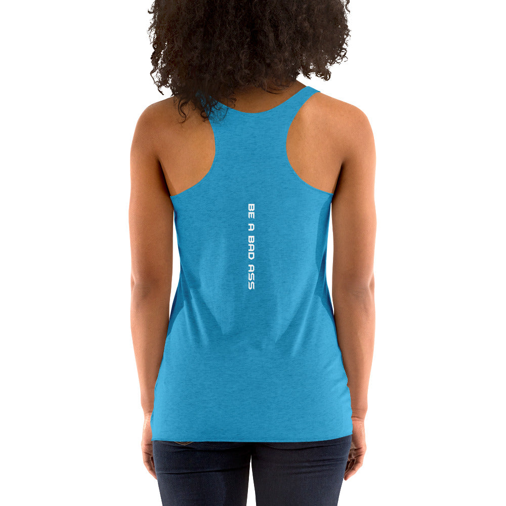 racerback tank top premium vintage turquois back - basquaredfitness