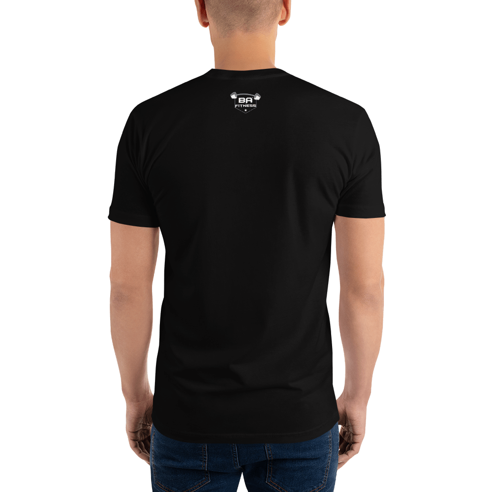 Fitted t-shirt black back - basquaredfitness