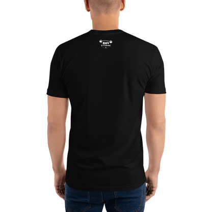 Fitted t-shirt black back - basquaredfitness