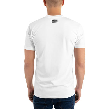 Fitted t-shirt white back - basquaredfitness