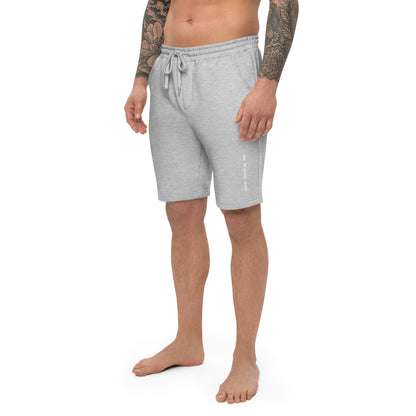 Fleece shorts heather grey left - basquaredfitness