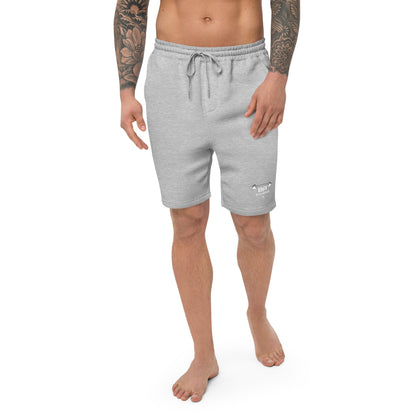 Fleece shorts heather grey front - basquaredfitness