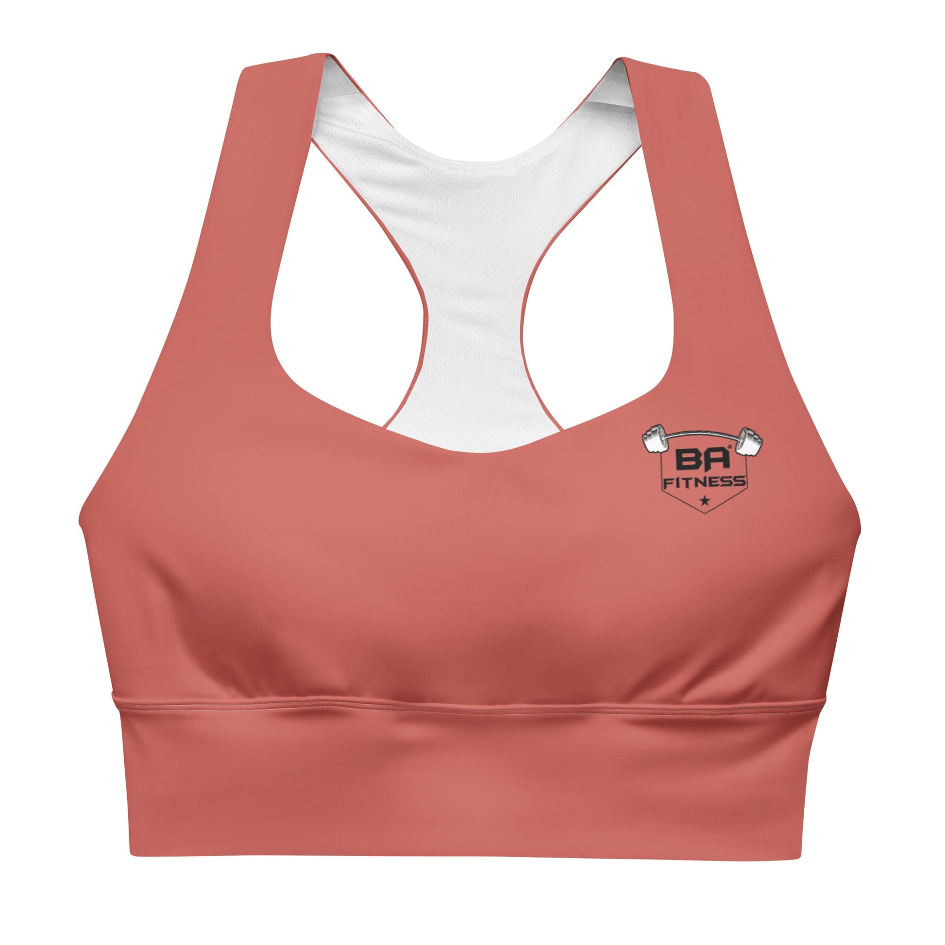 Longline Sports bra sunglo front - basquaredfitness