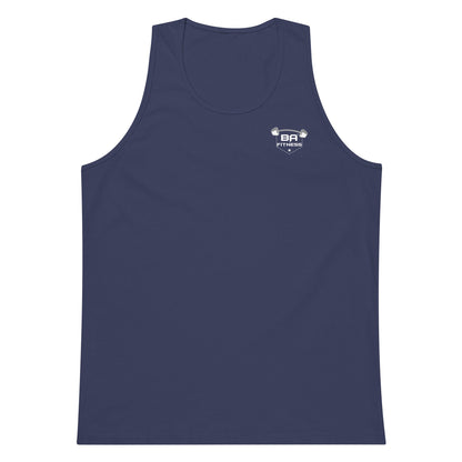 Premium tank top harbor blue front - basquaredfitness