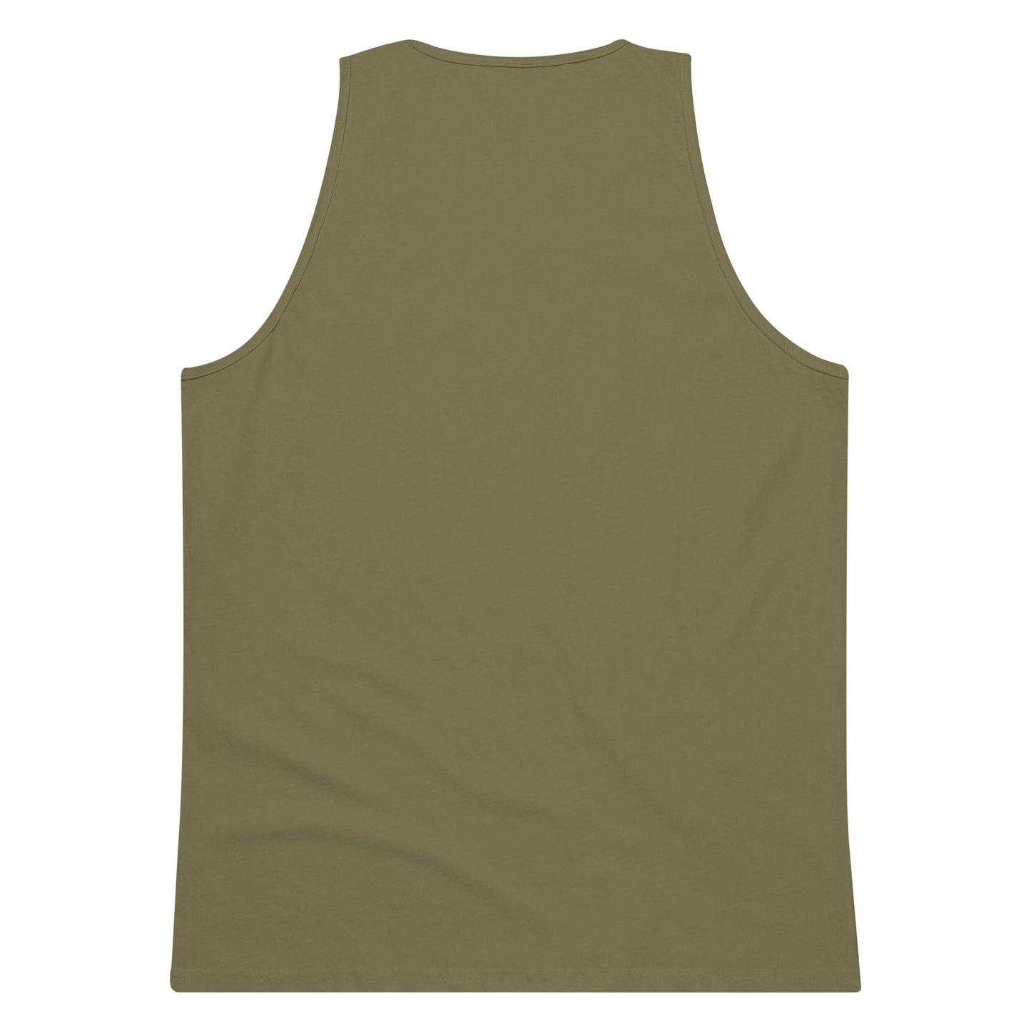 Premium tank top military green back - basquaredfitness