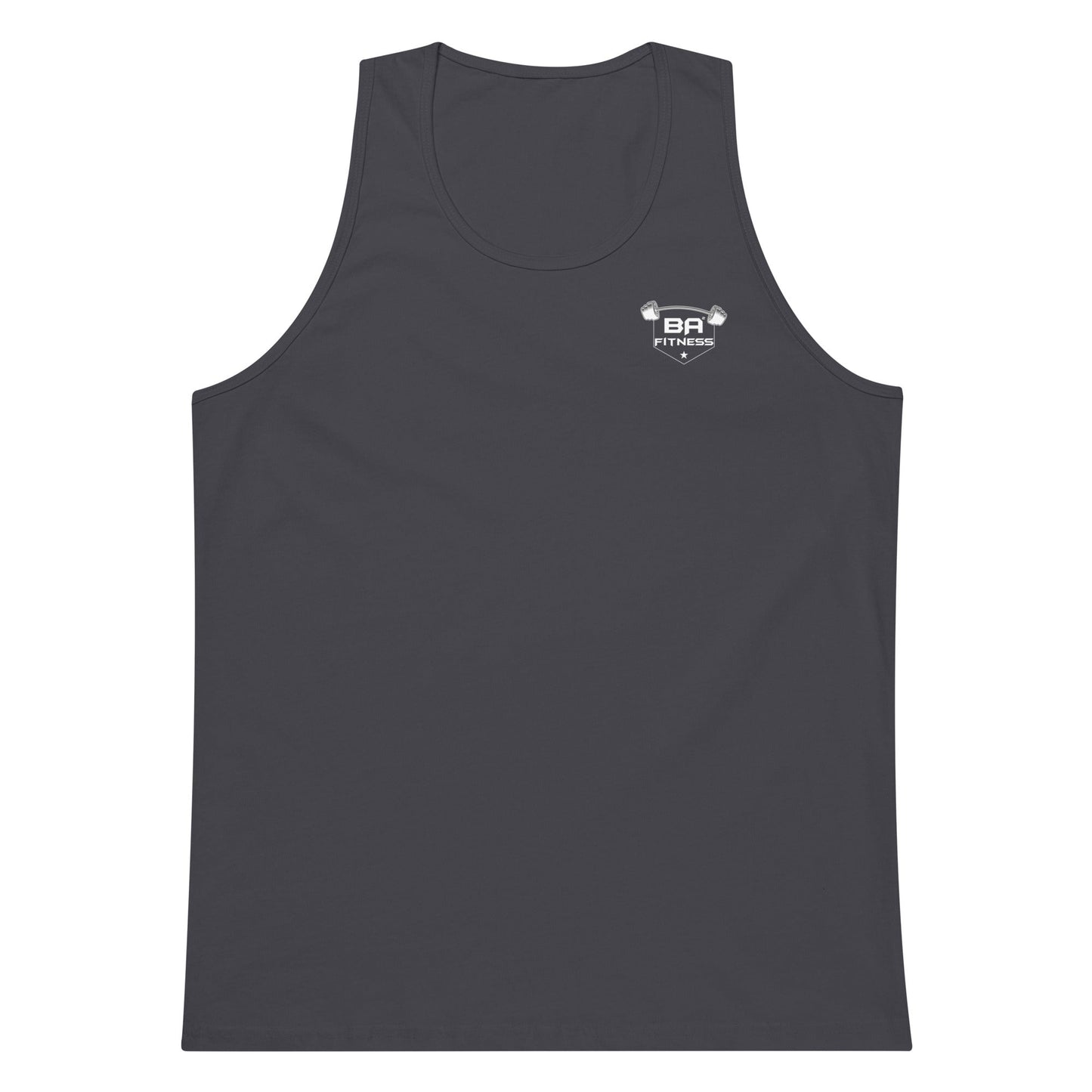 Premium tank top navy front - basquaredfitness