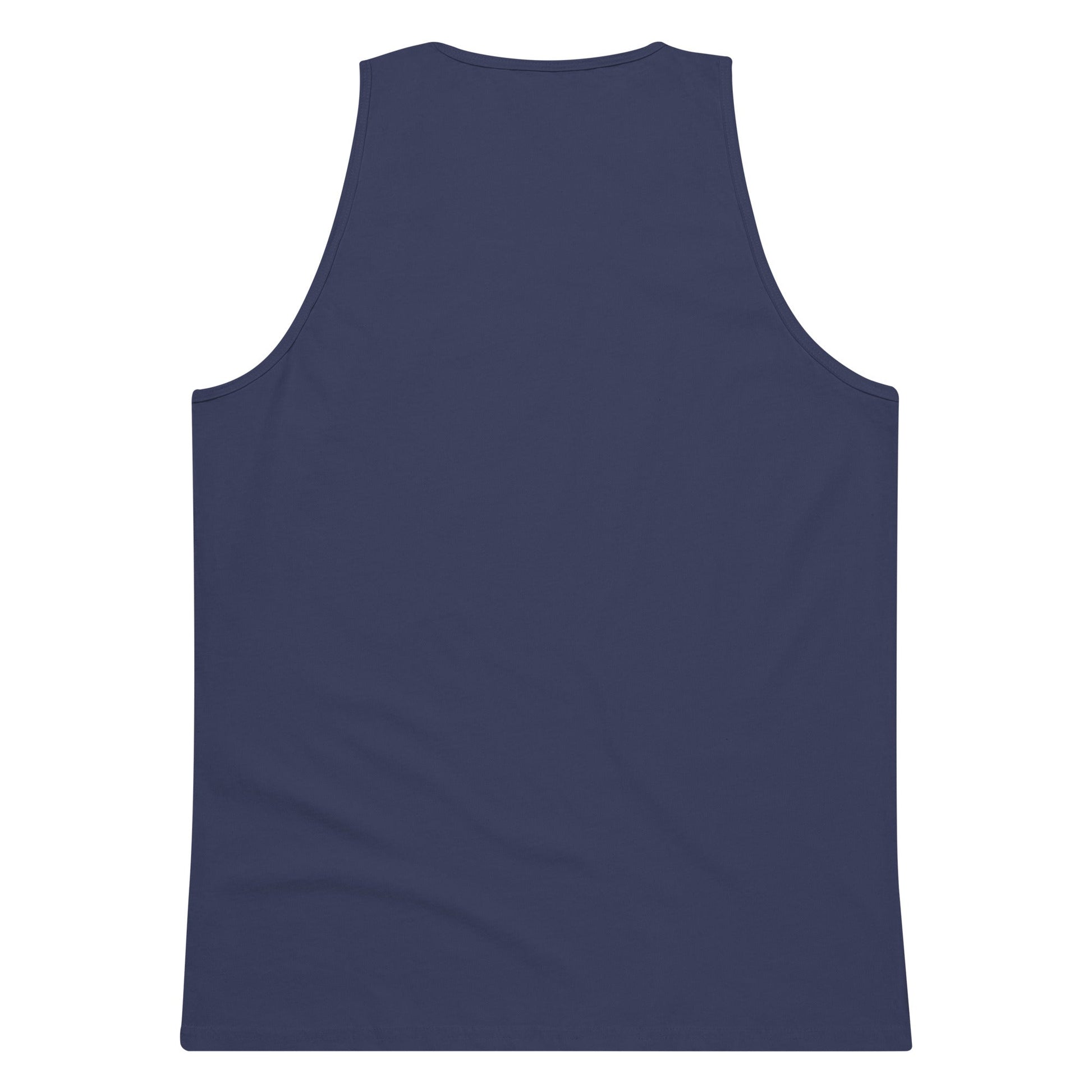 Premium tank top harbor blue back - basquaredfitness