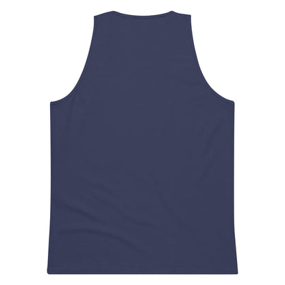 Premium tank top harbor blue back - basquaredfitness