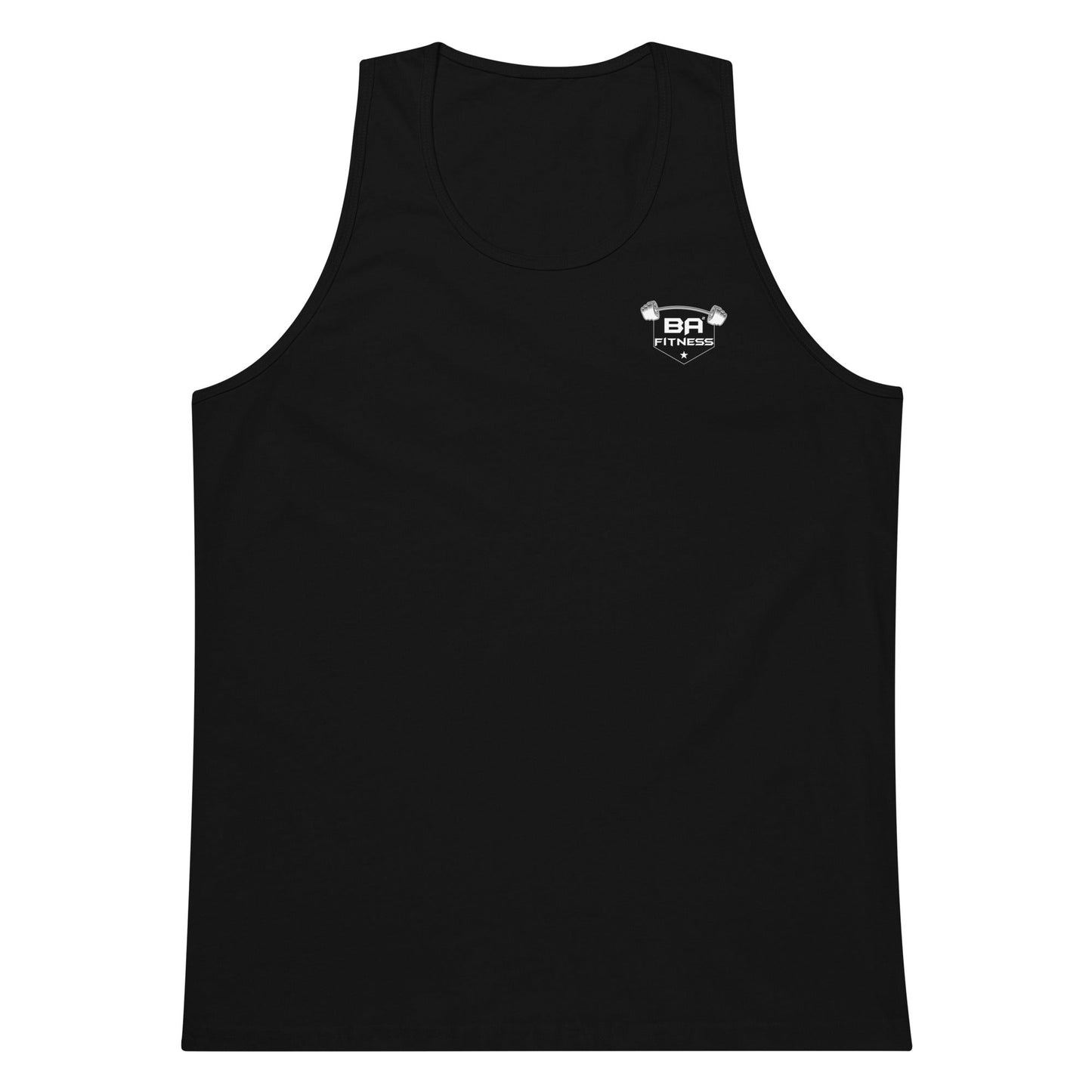 Premium tank top black front - basquaredfitness