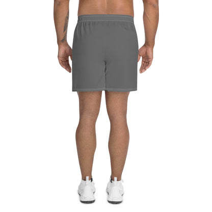 Recycled athletic shorts grey back - basquaredfitness