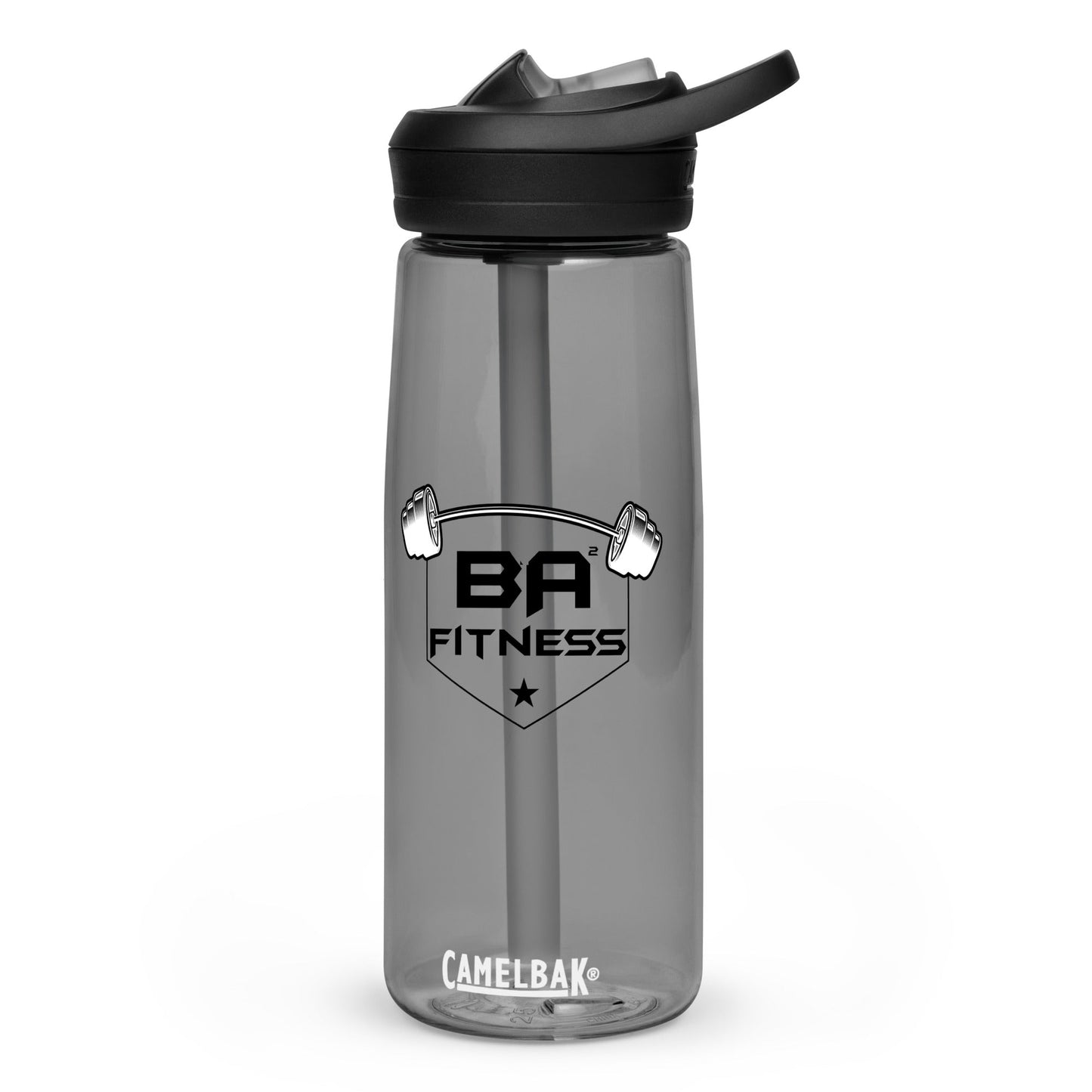 Sports water bottle charcoal - basquaredfitness