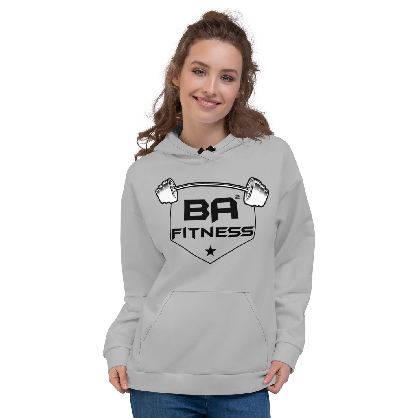 Unisex hoodie silver - basquaredfitness