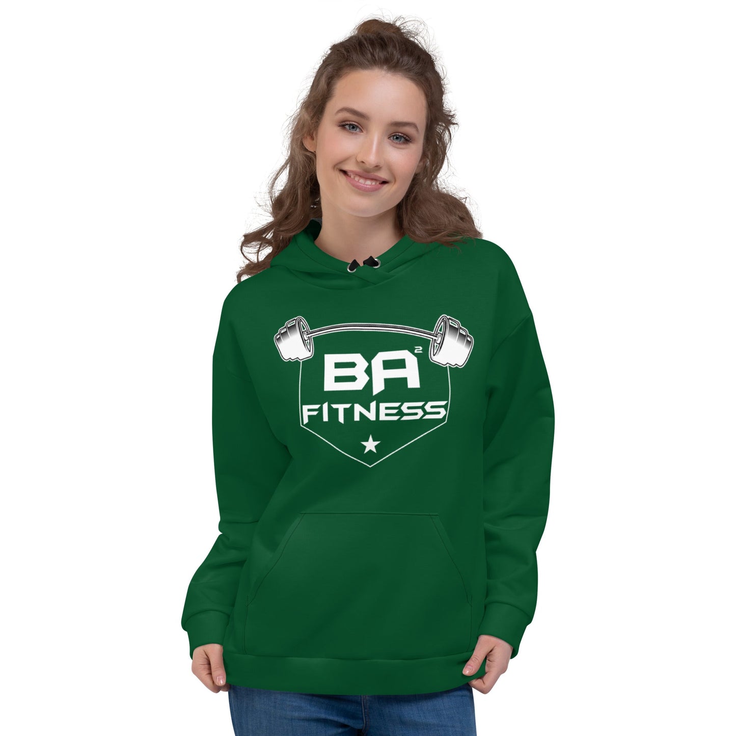 Unisex hoodie forest green - basquaredfitness