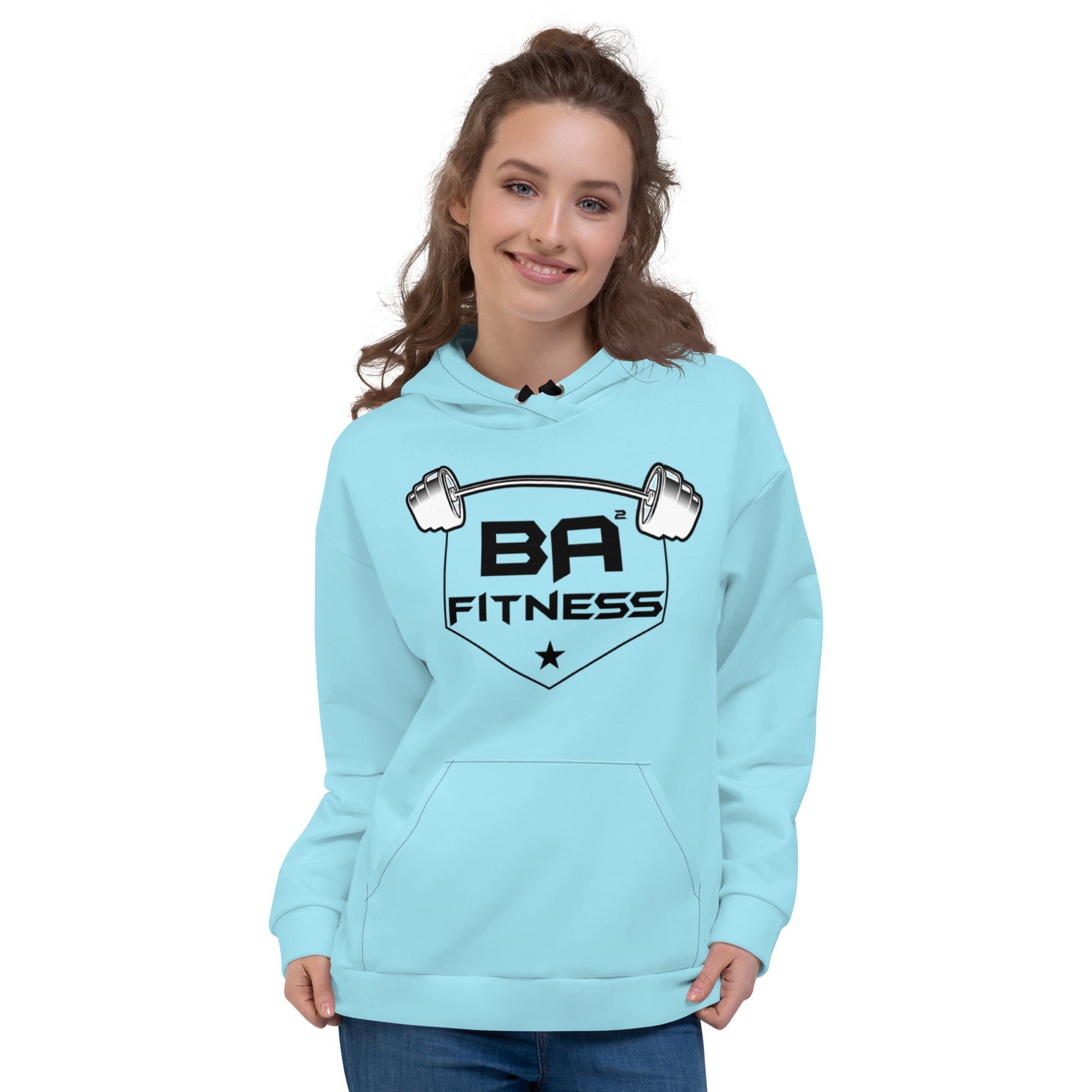 Unisex hoodie blizzard blue - basquaredfitness