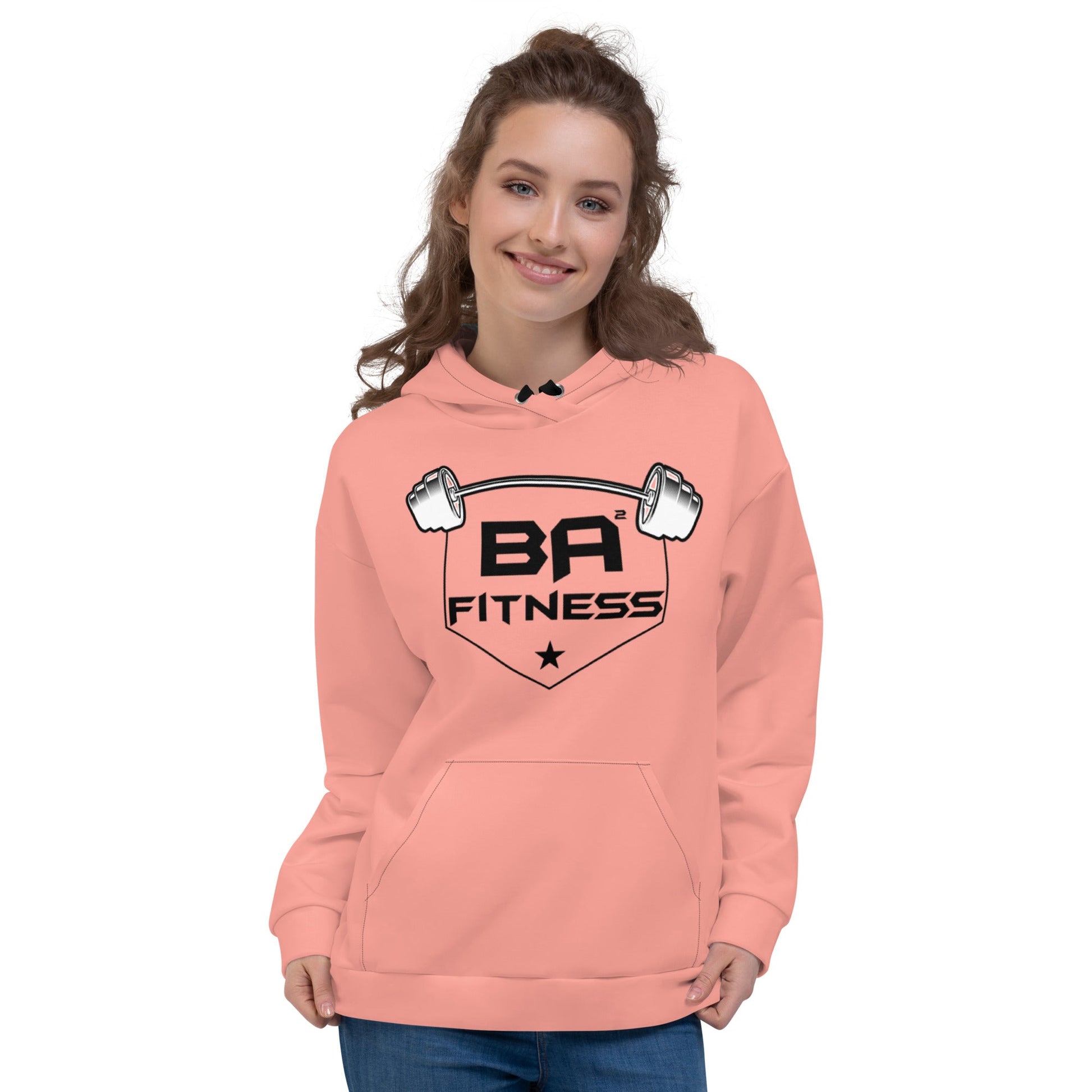 Unisex hoodie rose bud - basquaredfitness