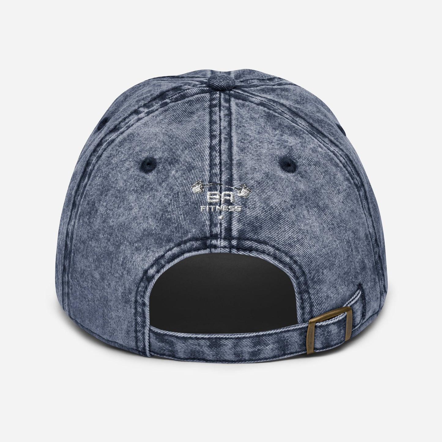 Vintage cotton twill cap be a bad ass navy back - basquaredfitness