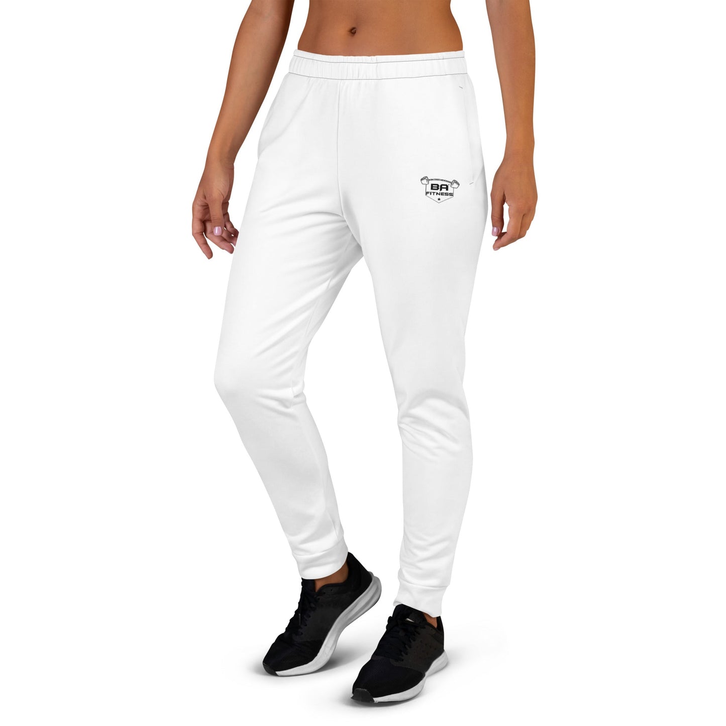 Women's joggers white left - basquaredfitness