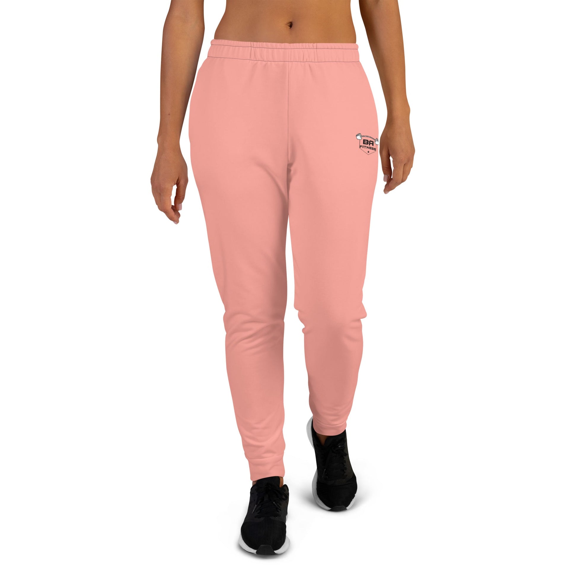 Women's joggers rose bud front - basquaredfitness