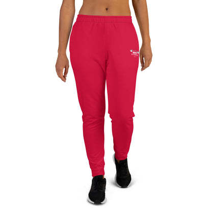 Women's joggers crimson front - basquaredfitness