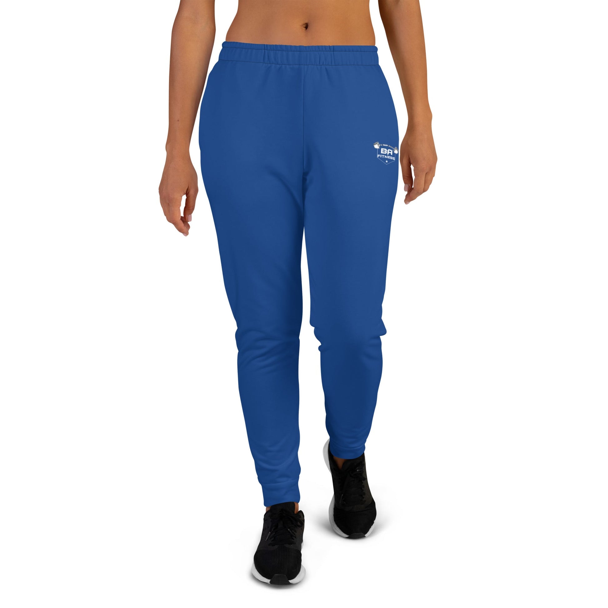 Women's joggers dark cerulean front - basquaredfitness