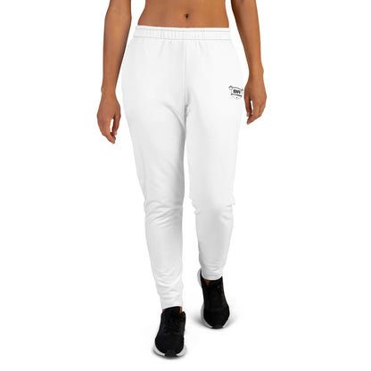 Women's joggers white front - basquaredfitness